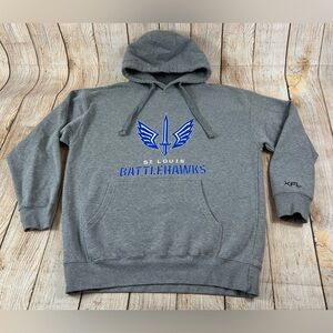 St. Louis Battlehawks XFL Football Pullover Sweatshirt Hoodie Grey Size XL